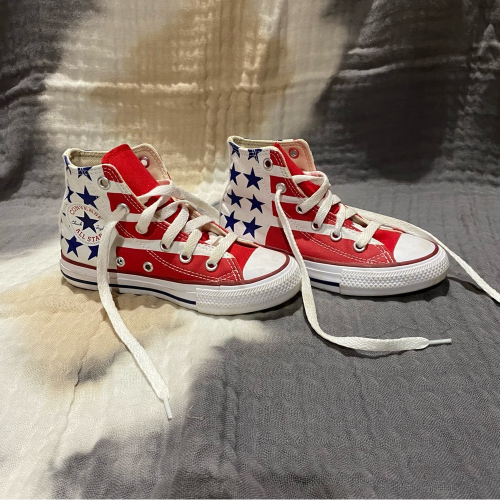 Patriotic High Top Converse All Star